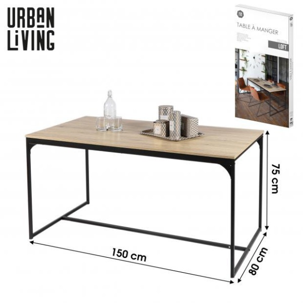 Mesa de comedor 150X80X75CM Loft