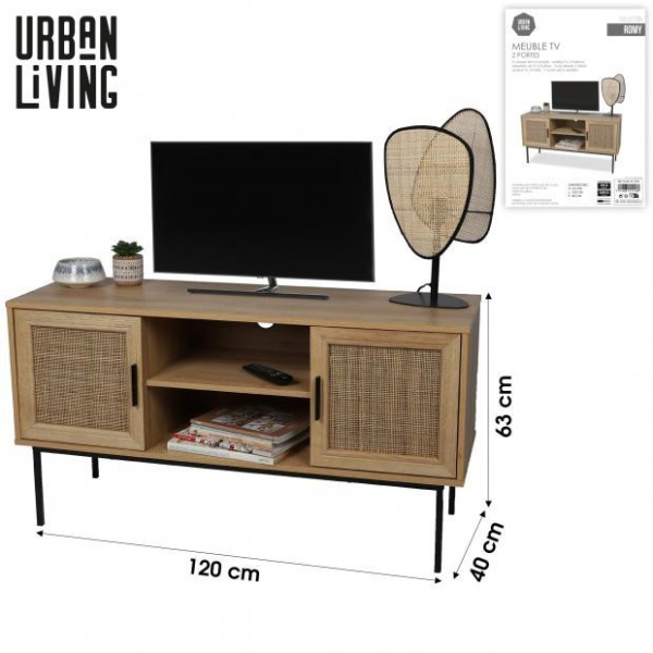 Mueble tv con 2 puertas Romy