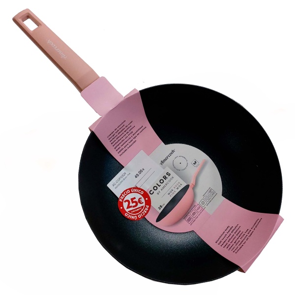 Wok Colors Pink 28CM