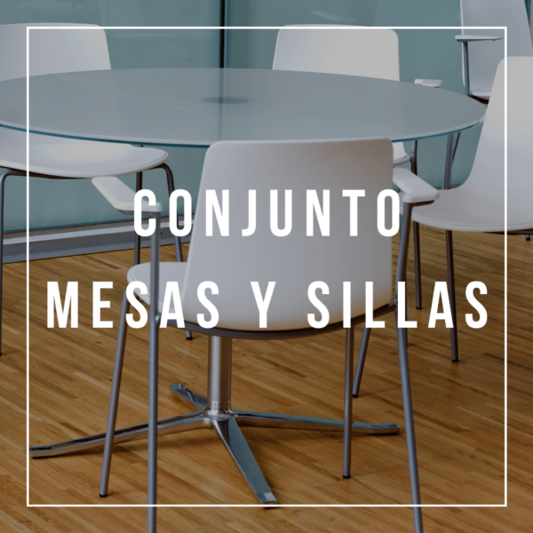 Conjunto mesas y sillas