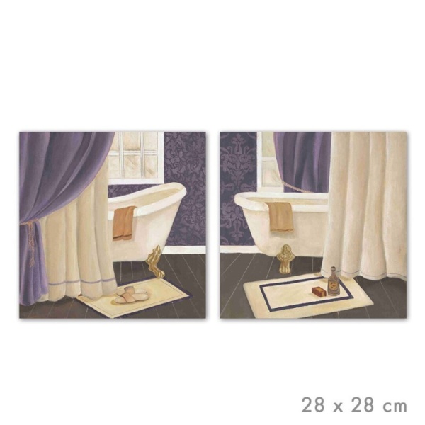 Lienzo Black bath 28×28 surtido