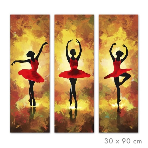 Lienzo Ballet Rojo 30×90 surtido