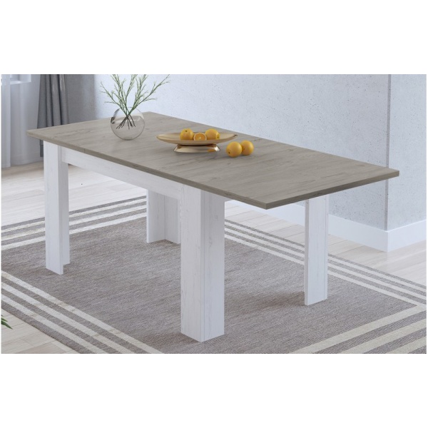 Mesa de comedor extensible Corfu Andersen/Gris