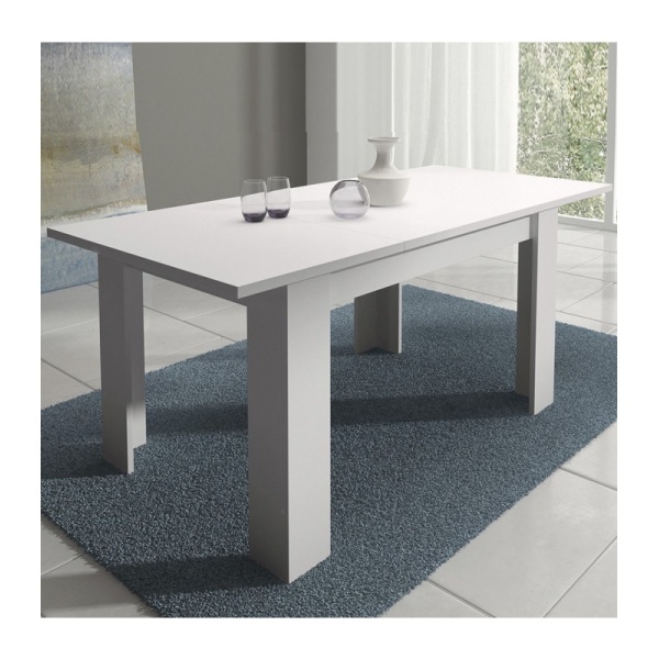 Mesa de comedor extensible Corfu Blanco