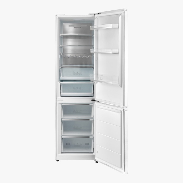 Frigorífico combi 202×60 cm Cristal blanco EAS ELECTRIC