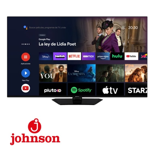 TV HD Smart 55′ Negra JOHNSON