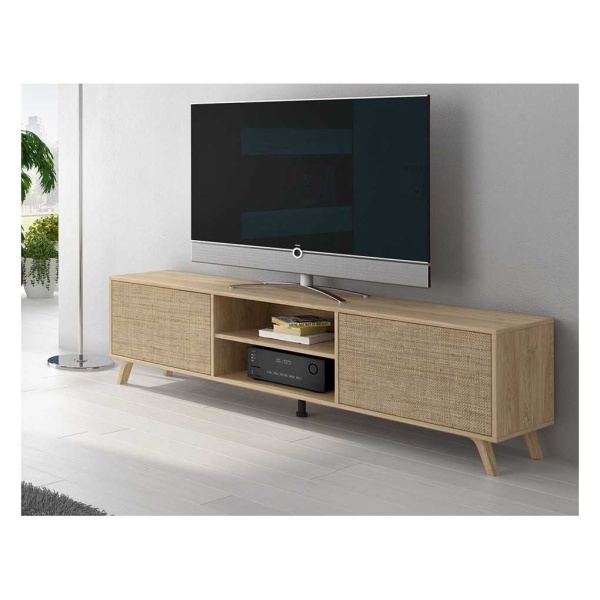 Mueble Bajo TV Lara 180cm Puccini/Textil