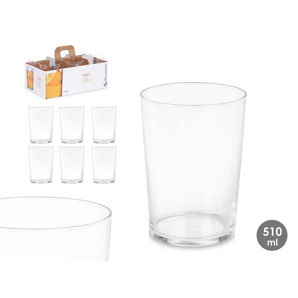 Juego 6 vasos Bistro Maxi 500ML