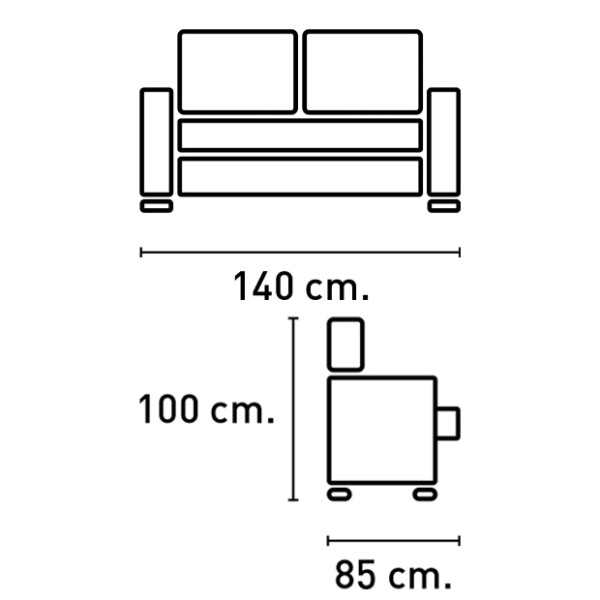 Sofá Rubén 2 Plazas