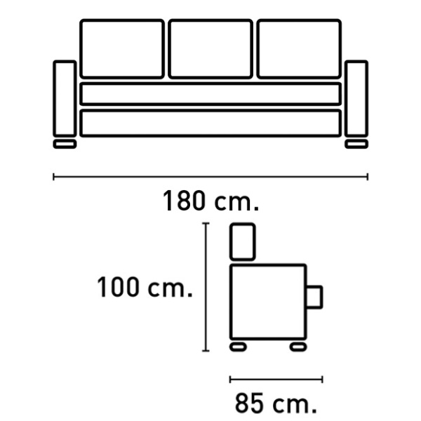 Sofá Rubén 3 Plazas
