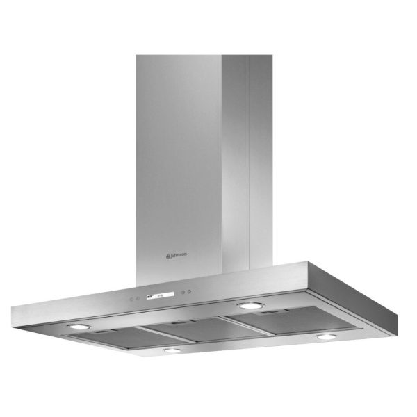 Campana de isla en forma de T 90 cm Inox