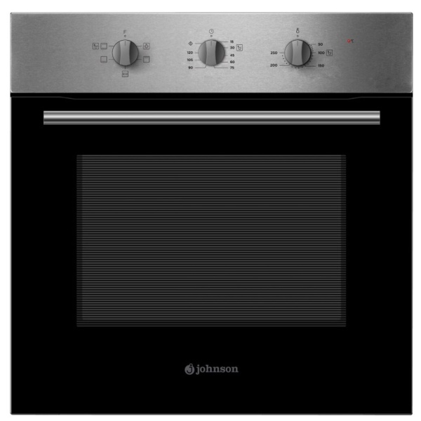 Horno 4 funciones y AquaClean Inox y Cristal Negro JOHNSON