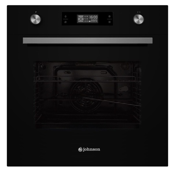 Horno 8 funciones Cristal Negro JOHNSON