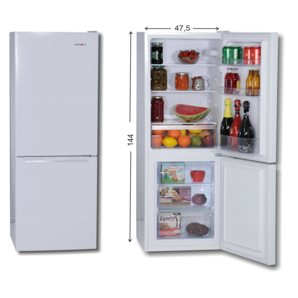 Frigorífico Combi 144cm Rommer