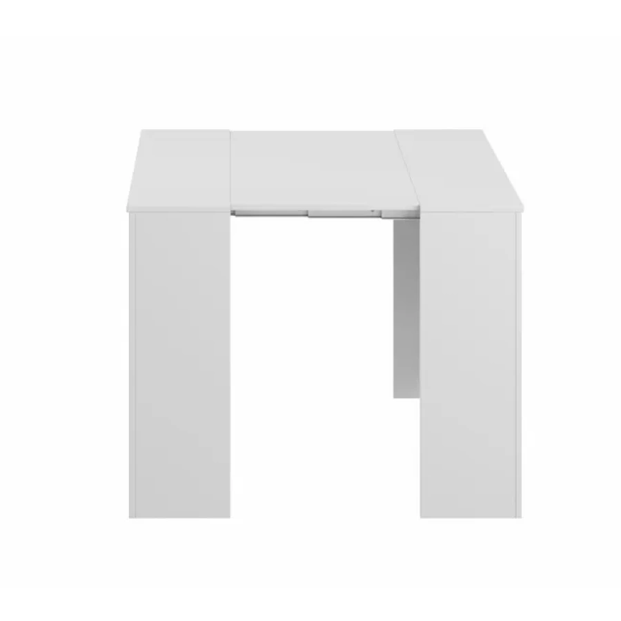 Mesa de comedor extensible Blanco brillo - Imagen 6