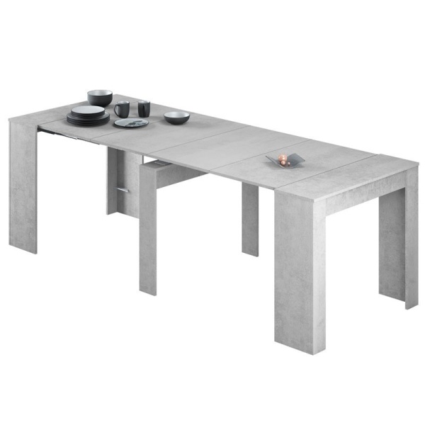 Mesa de comedor extensible Cemento