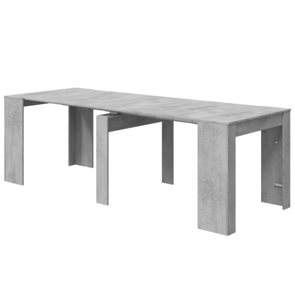 Mesa de comedor extensible Cemento