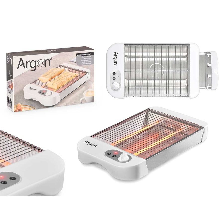 Tostador plano blanco 600w