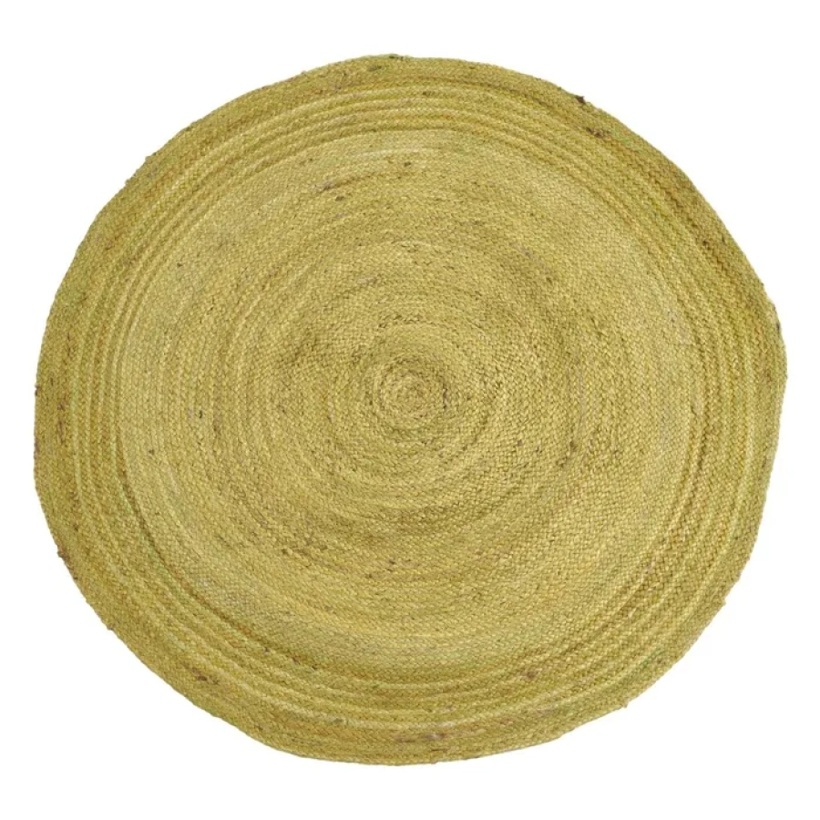 Alfombra yute Verde 120cm