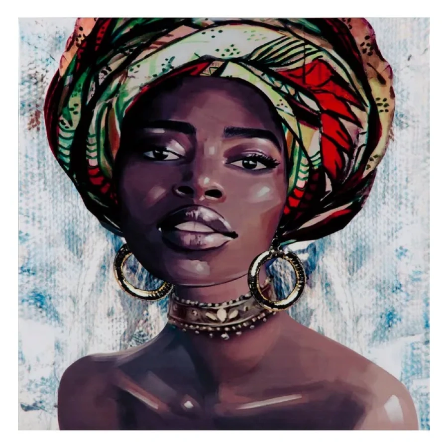 Cuadro impresión Africana lienzo colores