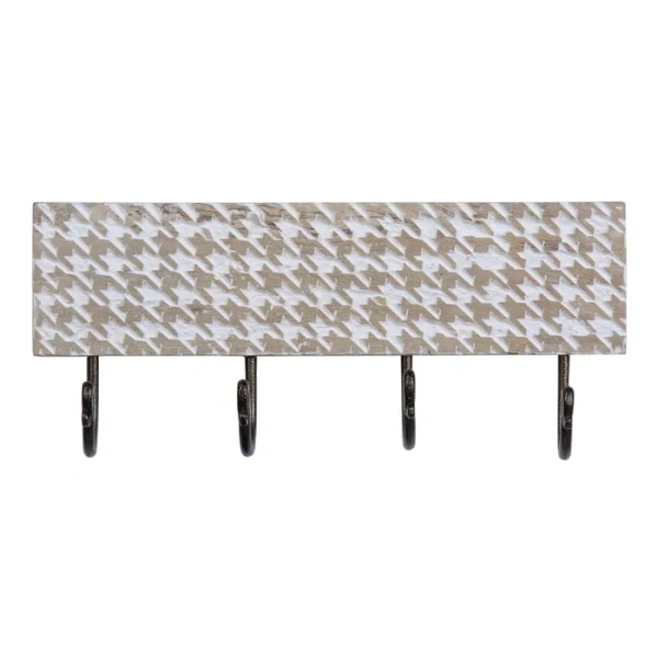 Percha pared blanco rozado