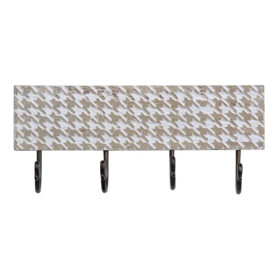 Percha pared blanco rozado