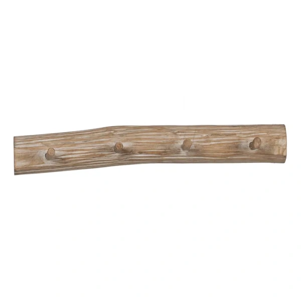 Percha natural madera decoración