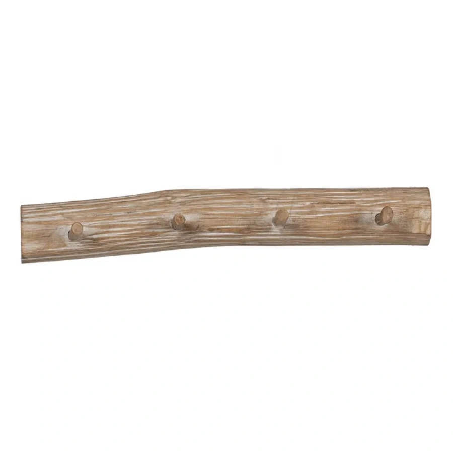 Percha natural madera decoración