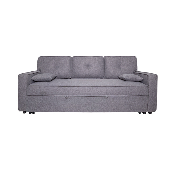 Sofá Cama Dax con brazos tap. Malmo Gris