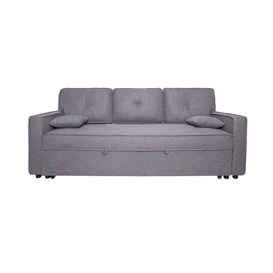 Sofá Cama Dax con brazos tap. Malmo Gris