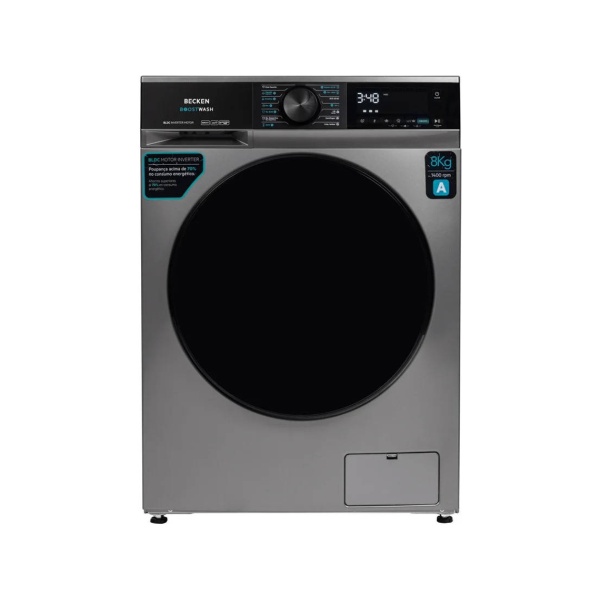 Lavadora 8kg Inox BECKEN