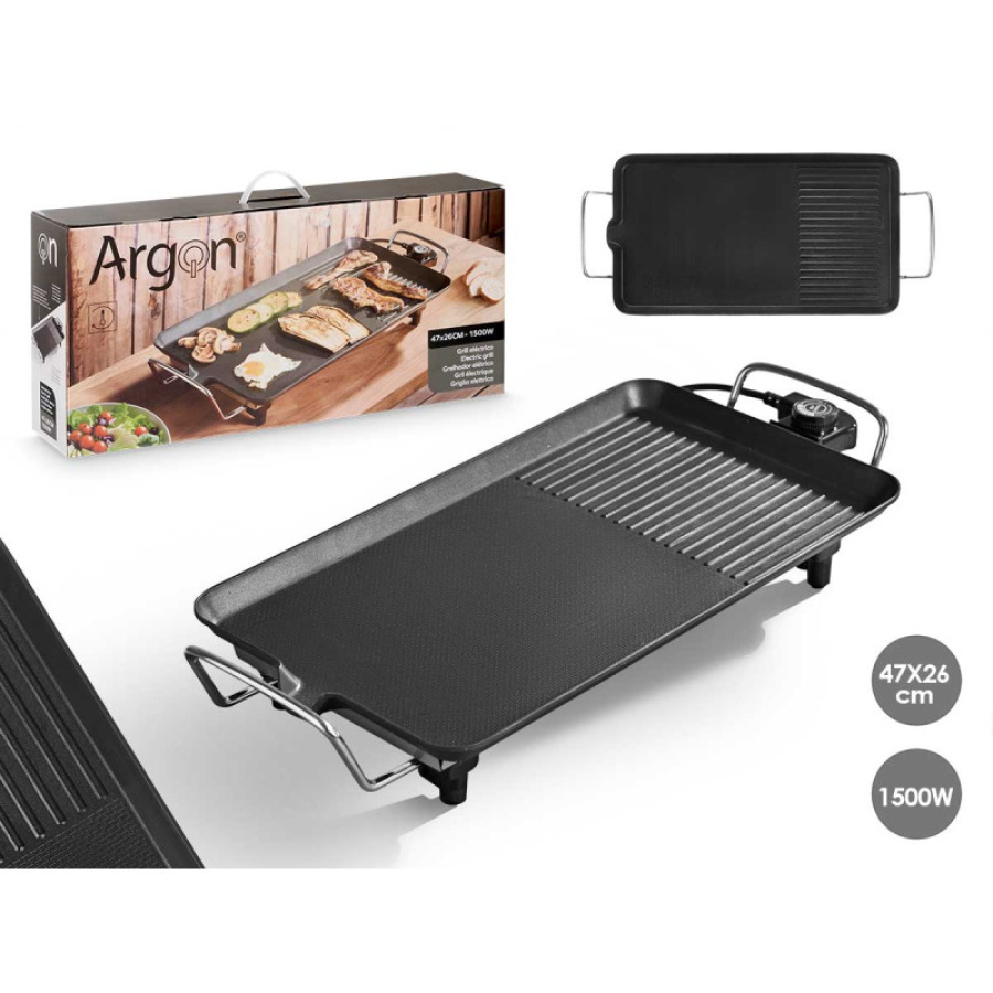 Plancha Grill eléctrica 47x26cm - 1500w