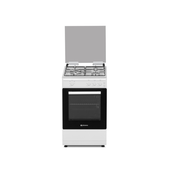Cocina de gas 50cm 3 fuegos blanco